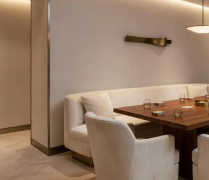 Private dining and card lounge suite prepared for an event at Dewesoft Hungary Korlátolt Felelősségű Társaság